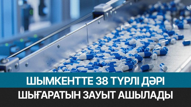 Шымкентте 38 түрлі дәрі шығаратын зауыт ашылады