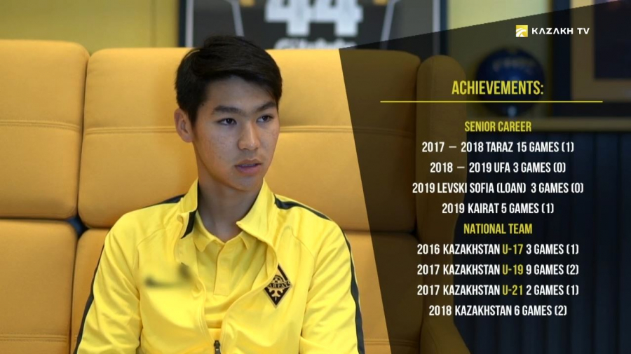 Интервью с нападающим ФК «Кайрат» Еркебуланом Сейдахметом